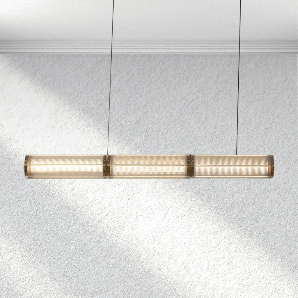 furnviro Sunleaf Linear Chandelier