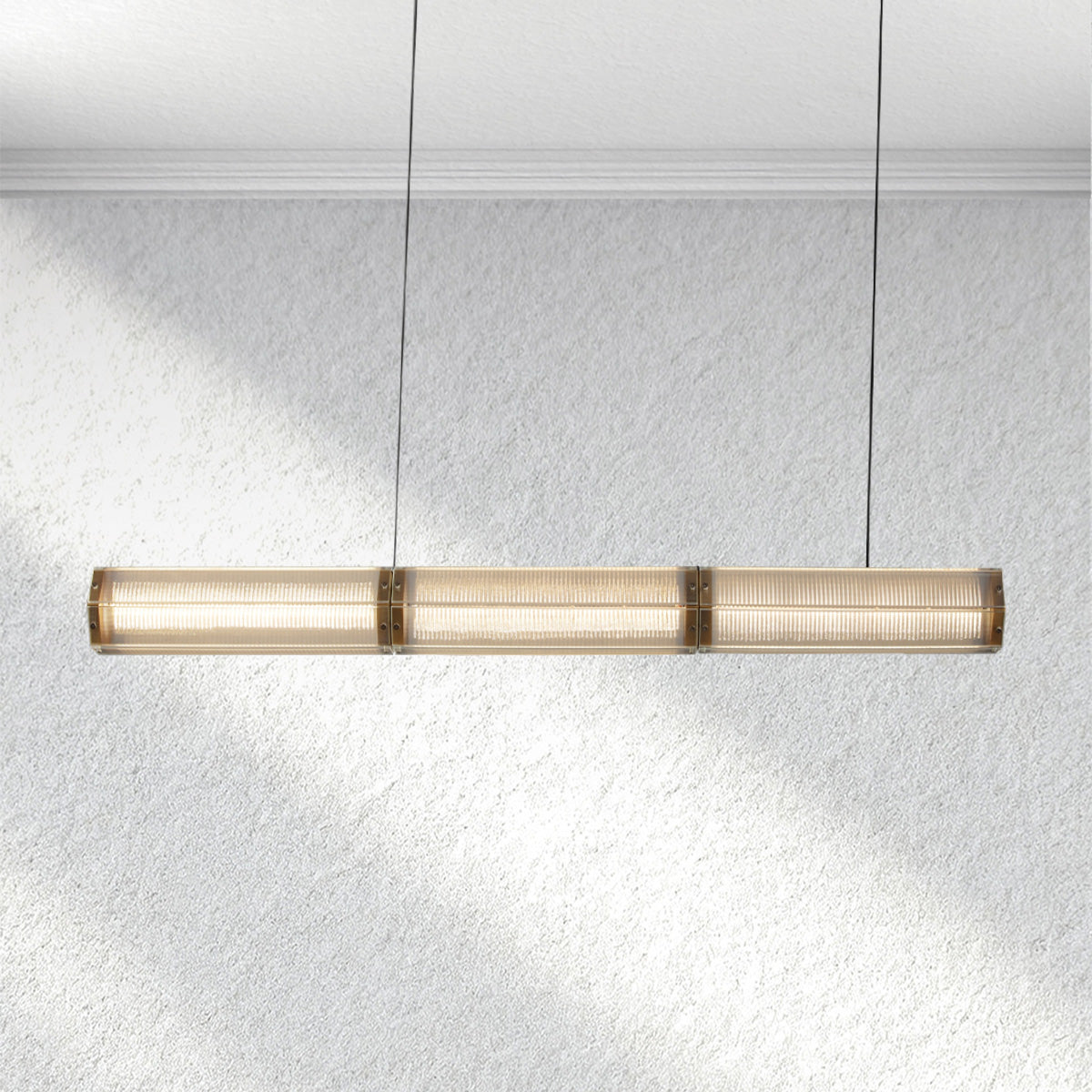 furnviro Sunleaf Linear Chandelier