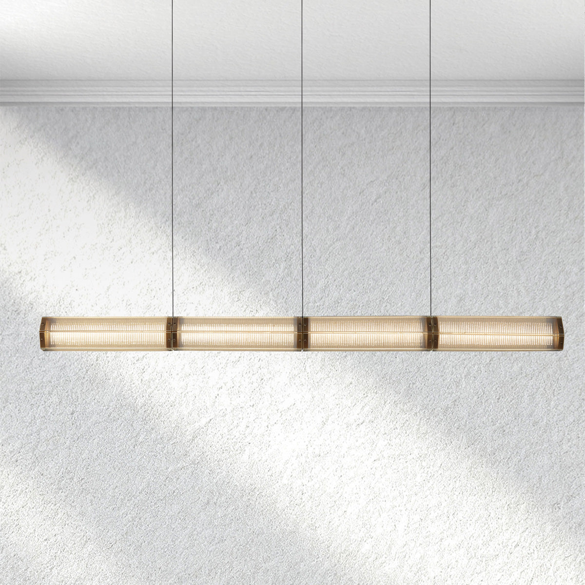 furnviro Sunleaf Linear Chandelier