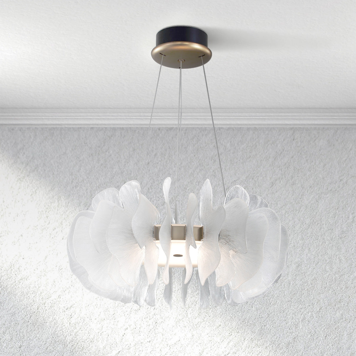 furnviro Jellyfish Round Chandelier