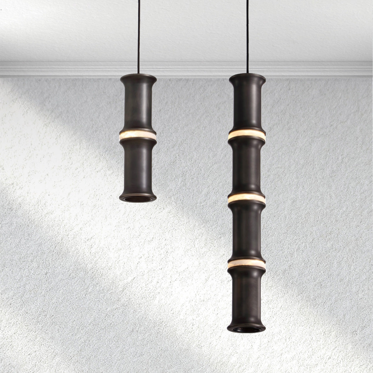 furnviro Bamboo Chandelier