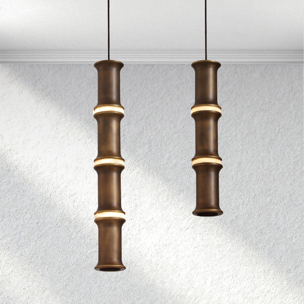 furnviro Bamboo Chandelier