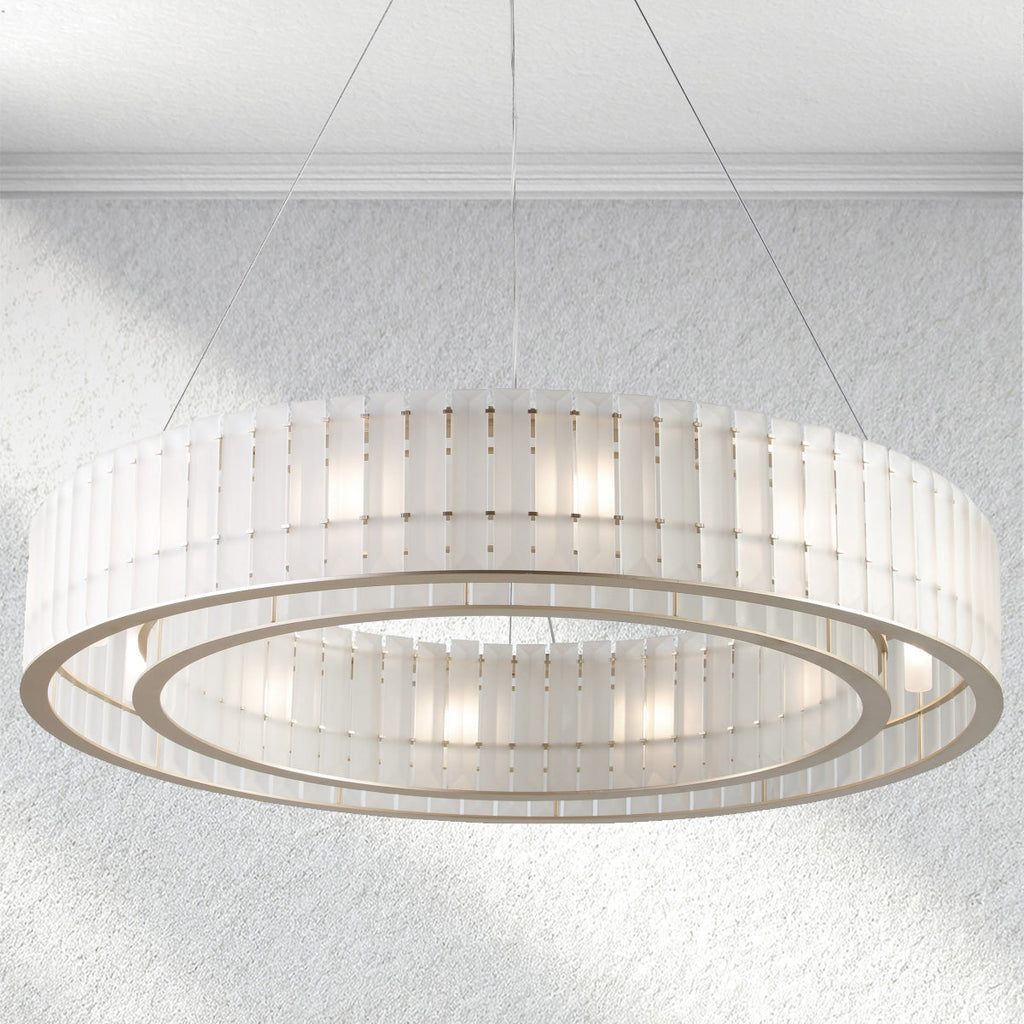 furnviro Parallel Round Chandelier