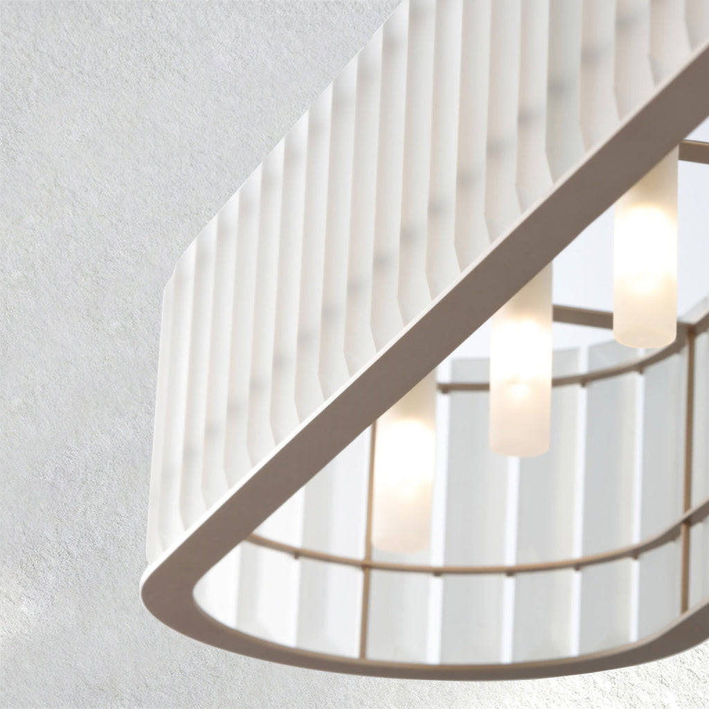 furnviro Parallel Rectangular Chandelier